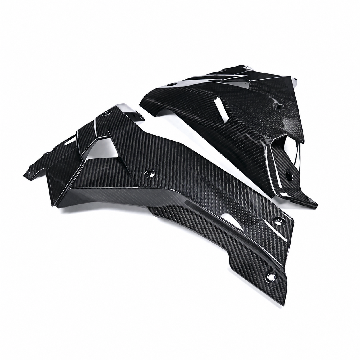 3K Dry Carbon Fiber Belly Pan Panels for Aprilia RS 457 (2024+) | View 3 | ZOOMVIBE