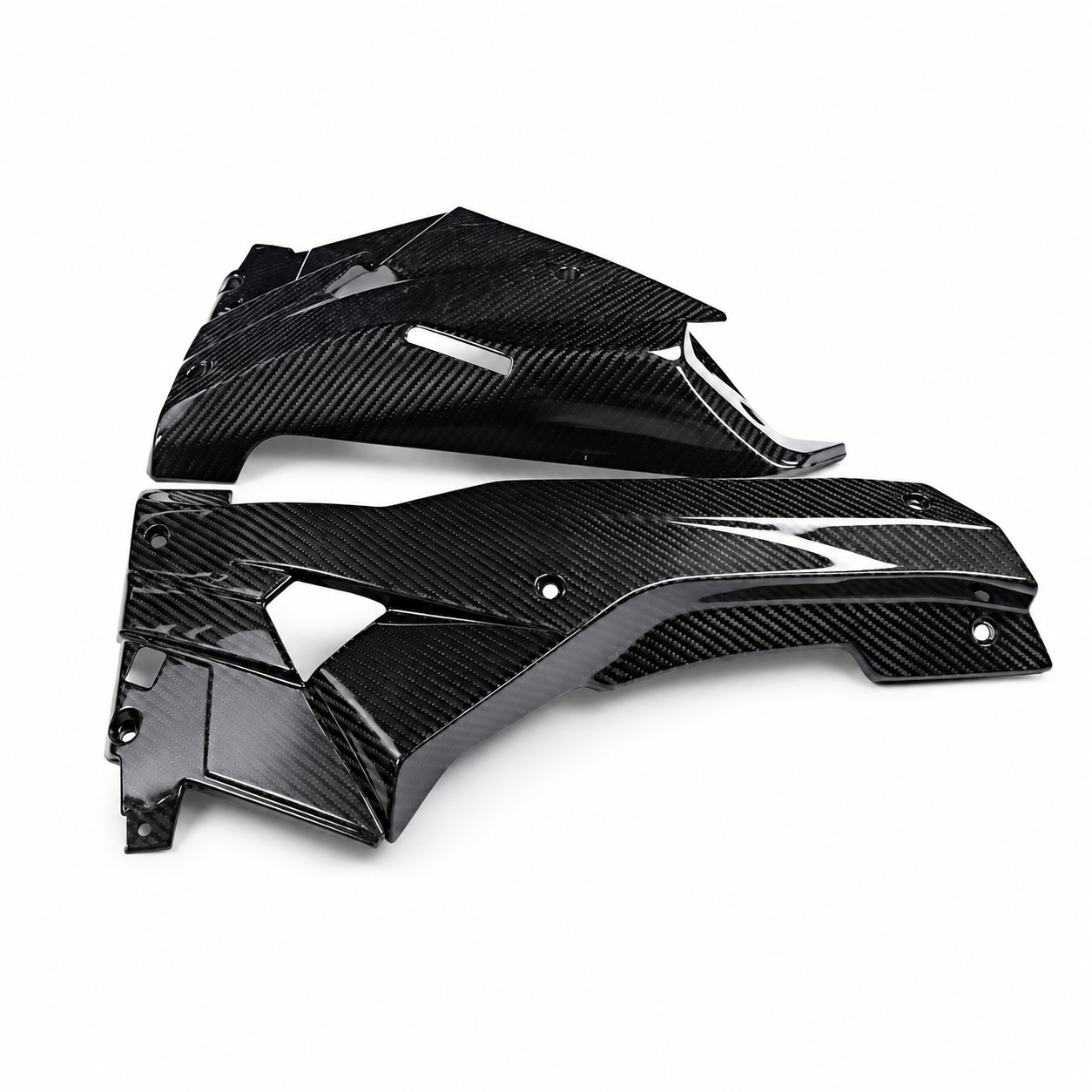 3K Dry Carbon Fiber Belly Pan Panels for Aprilia RS 457 (2024+) | View 2 | ZOOMVIBE