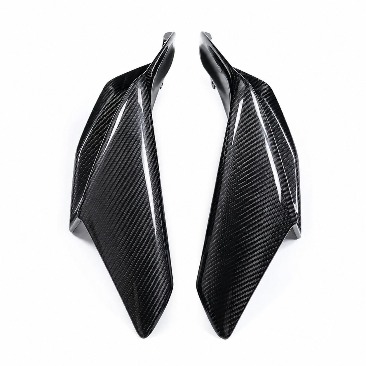Carbon Fiber Front Fairing Winglets for Aprilia RSV4 (2021–2024) | View 3 | ZOOMVIBE