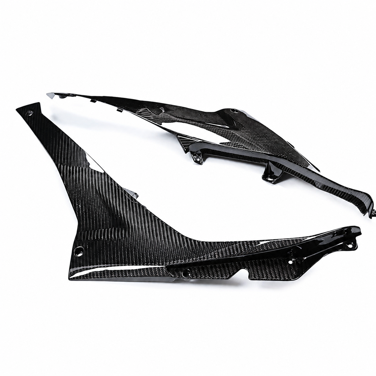 3K Dry Carbon Fiber Under-Seat Side Panels for Aprilia RS 457 (2024+) | View 1 | ZOOMVIBE