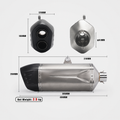 For BMW F850GS Adventure 2019-2023 Slip-On Muffler – Stainless Steel / Carbon Fiber Tip