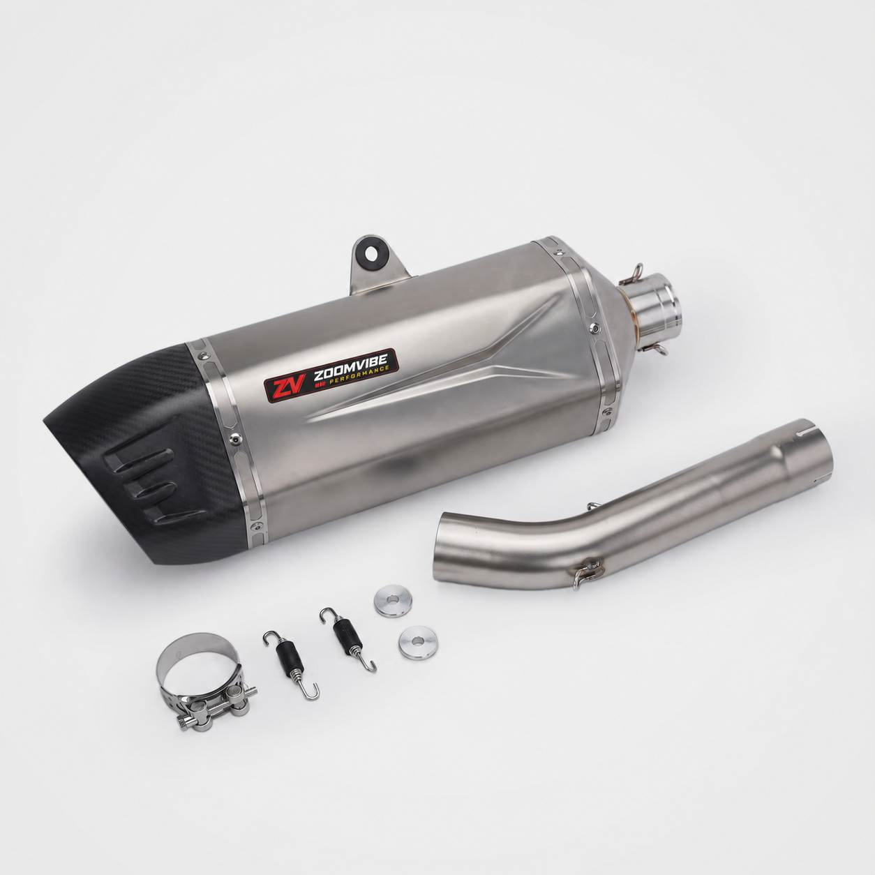 For BMW F850GS Adventure 2019-2023 Slip-On Muffler – Stainless Steel / Carbon Fiber Tip