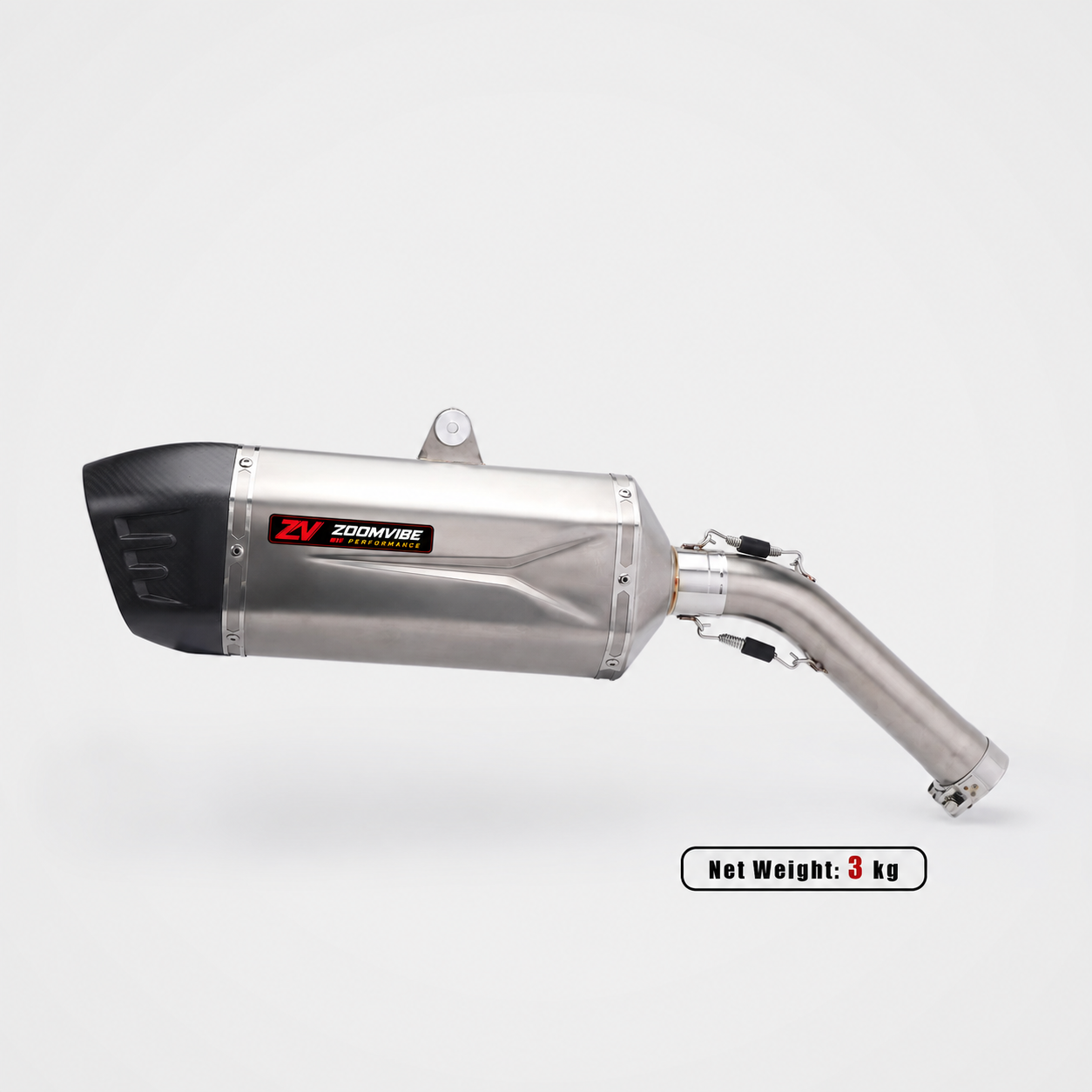 For BMW F850GS Adventure 2019-2023 Slip-On Muffler – Stainless Steel / Carbon Fiber Tip