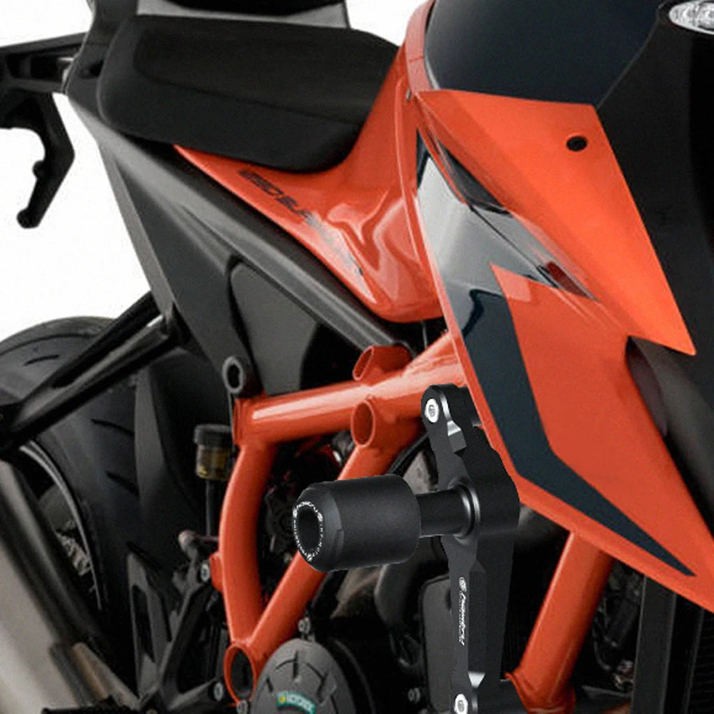 2020-2024 KTM 1290 Super Duke and 1390 frame slider crash pads