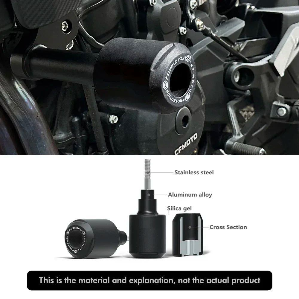 2007-2021 Aprilia Dorsoduro 750 and Shiver SL 750 frame slider crash pads