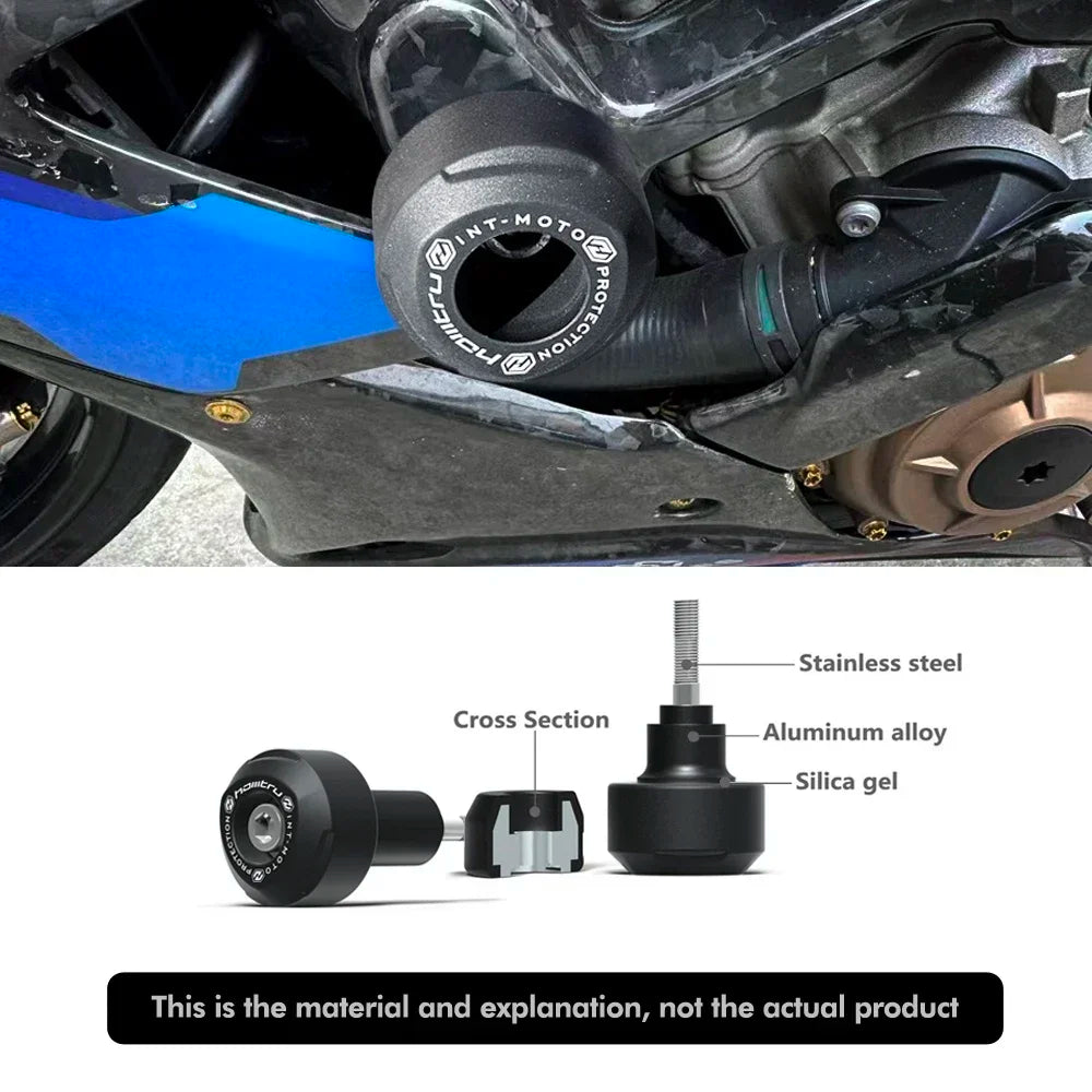2015-2022 Yamaha MT 10 and R1 frame slider crash pads