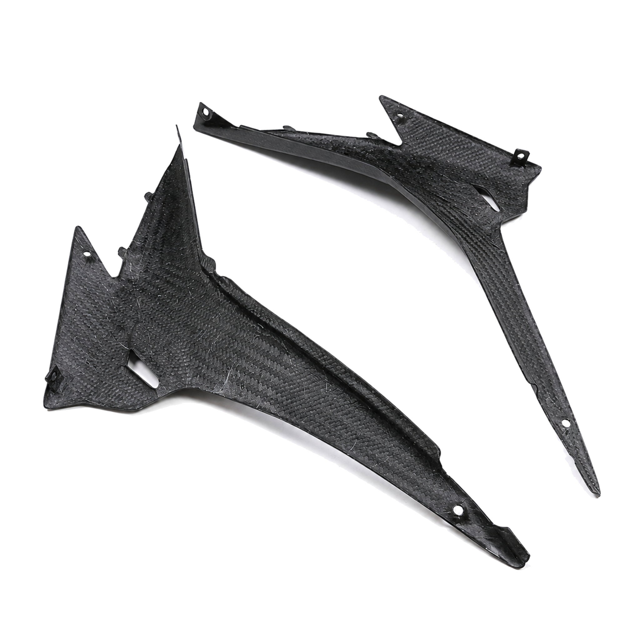 Aprilia GPR 250R 2021-2023 carbon fiber rider seat side panels - view 7 | ZOOMVIBE MOTO