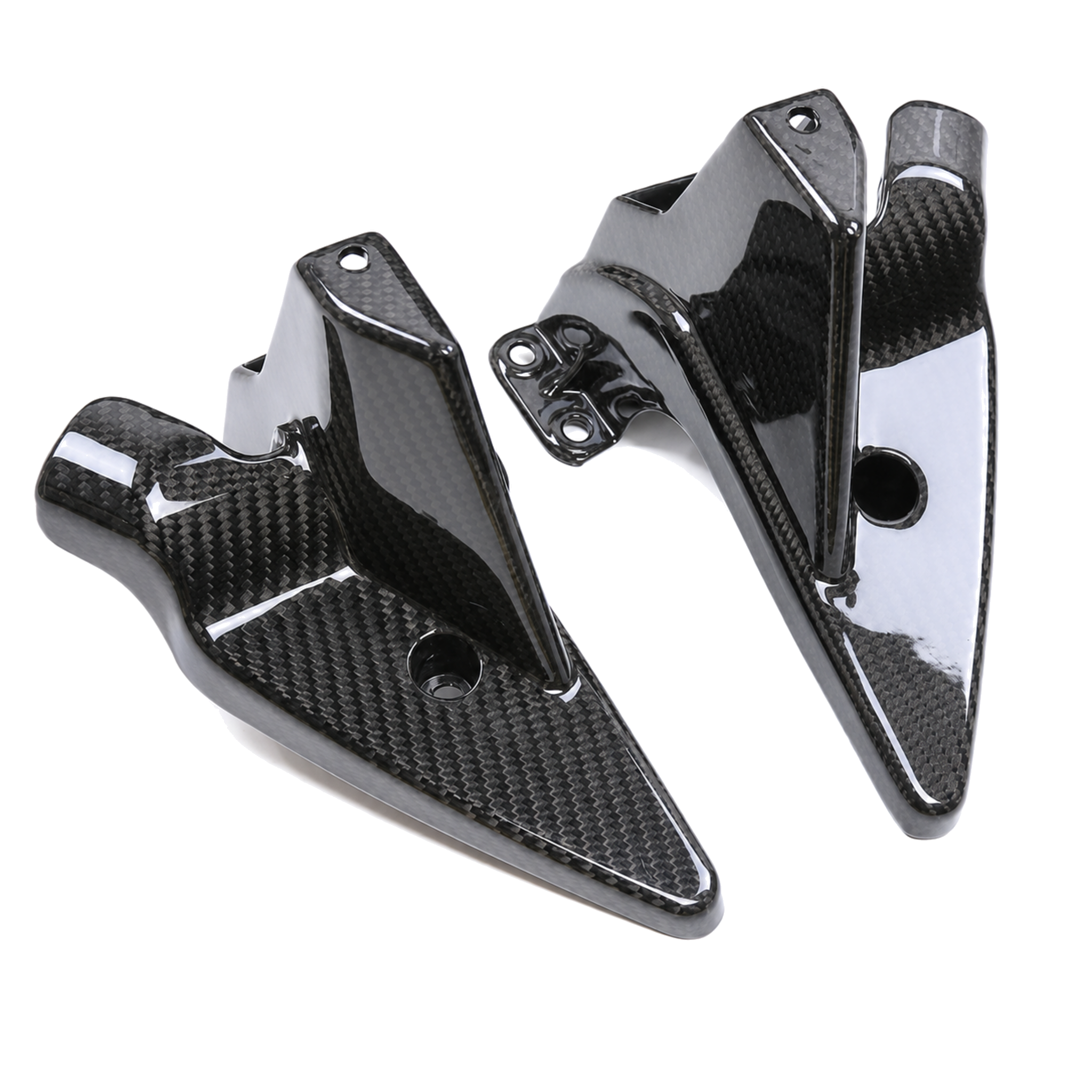 Aprilia GPR 250R 2021-2023 carbon fiber fuel tank side panels - view 1 | ZOOMVIBE MOTO