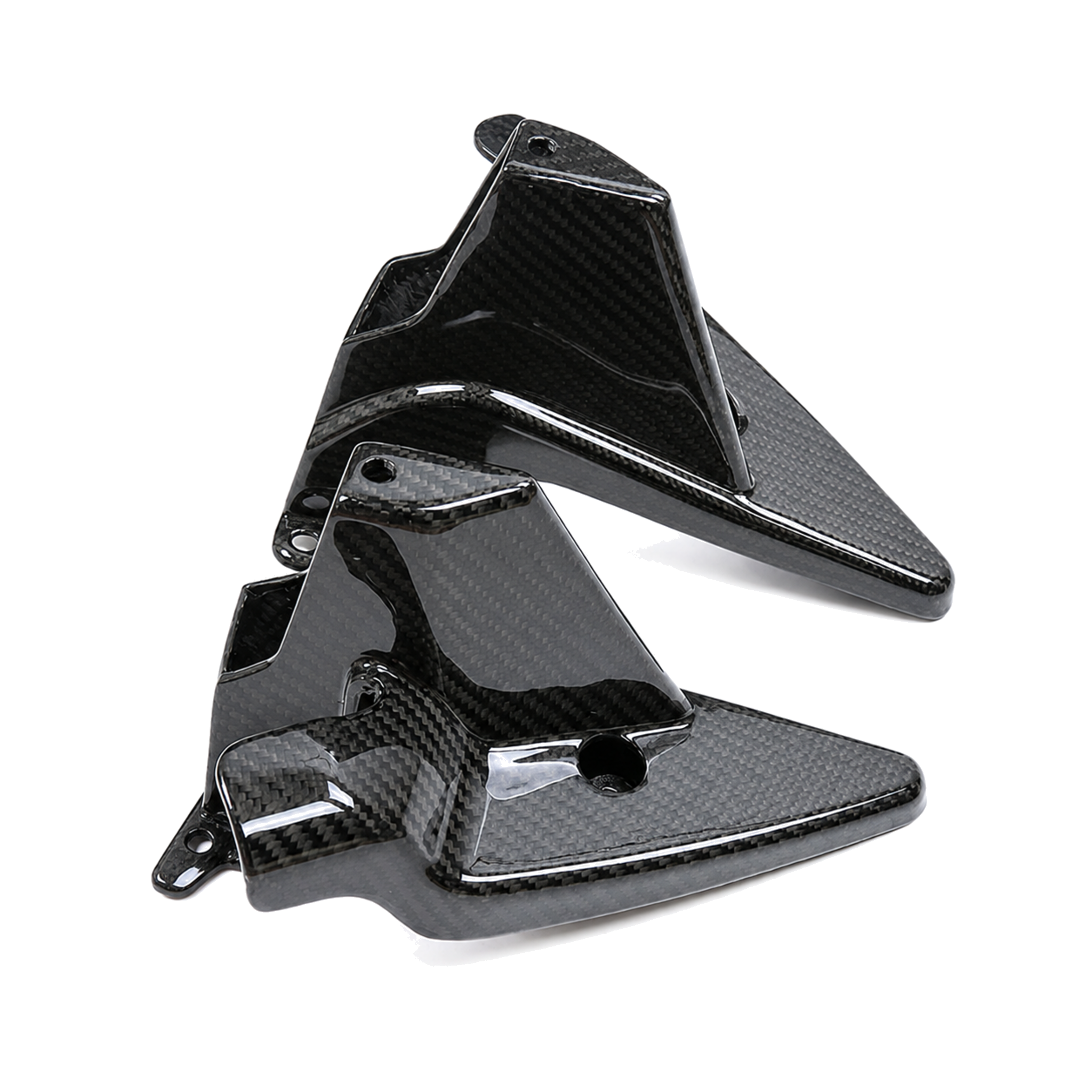 Aprilia GPR 250R 2021-2023 carbon fiber fuel tank side panels - view 3 | ZOOMVIBE MOTO