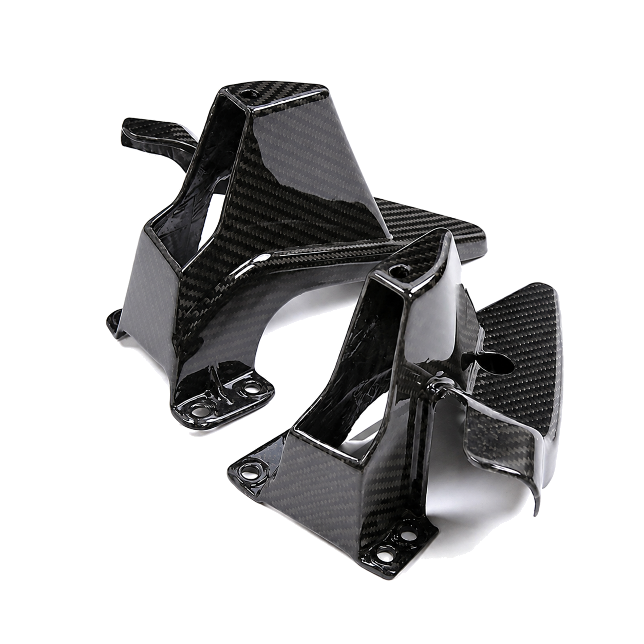 Aprilia GPR 250R 2021-2023 carbon fiber fuel tank side panels - view 4 | ZOOMVIBE MOTO