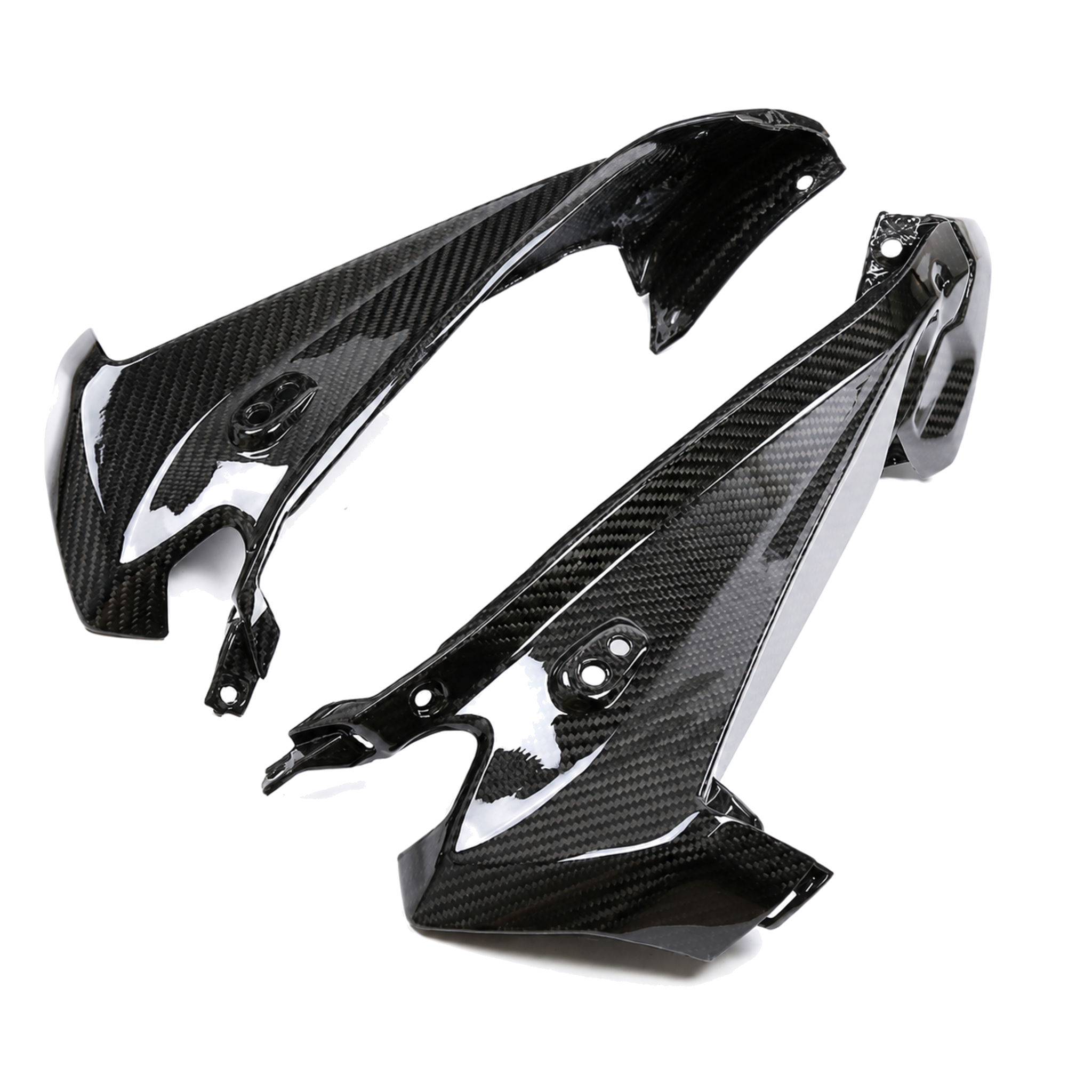 Aprilia GPR 250R 2021-2023 carbon fiber headlight side panels - view 2 | ZOOMVIBE MOTO