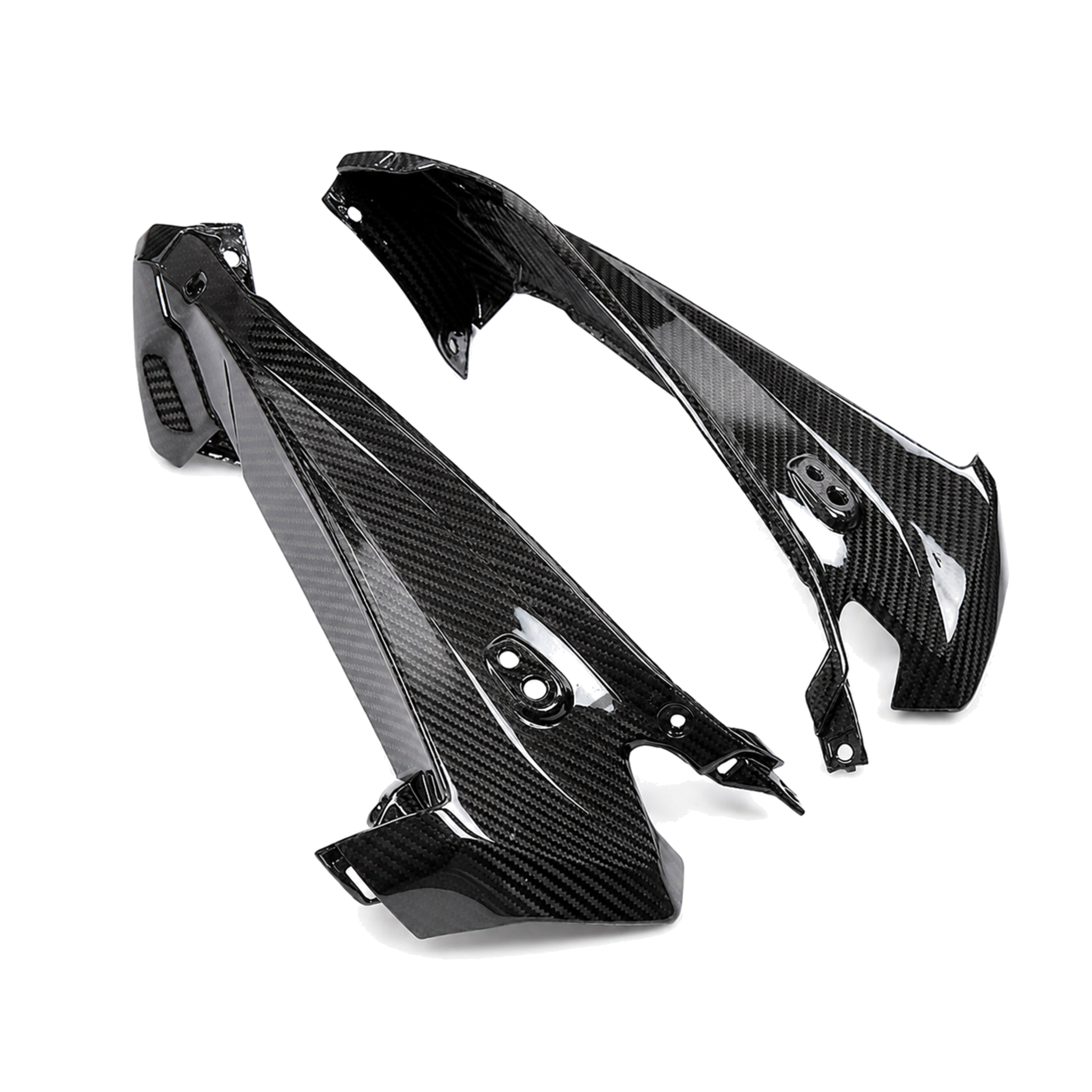 Aprilia GPR 250R 2021-2023 carbon fiber headlight side panels - view 3 | ZOOMVIBE MOTO