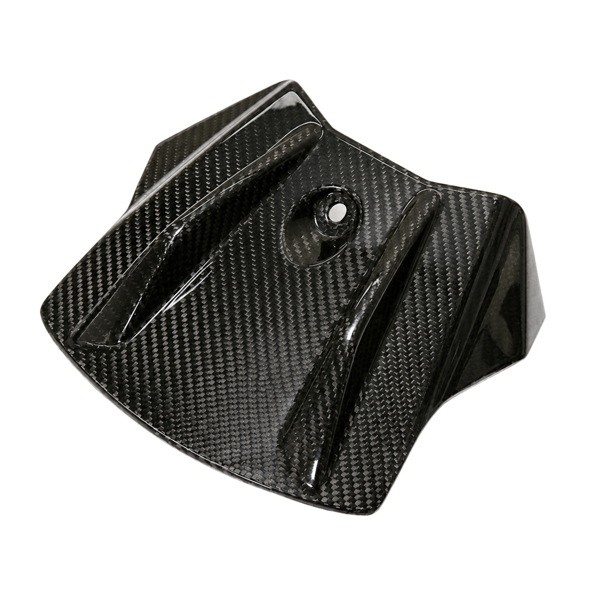 Aprilia GPR 250R 2021-2024 carbon fiber front fuel tank cover - view 2 | ZOOMVIBE MOTO