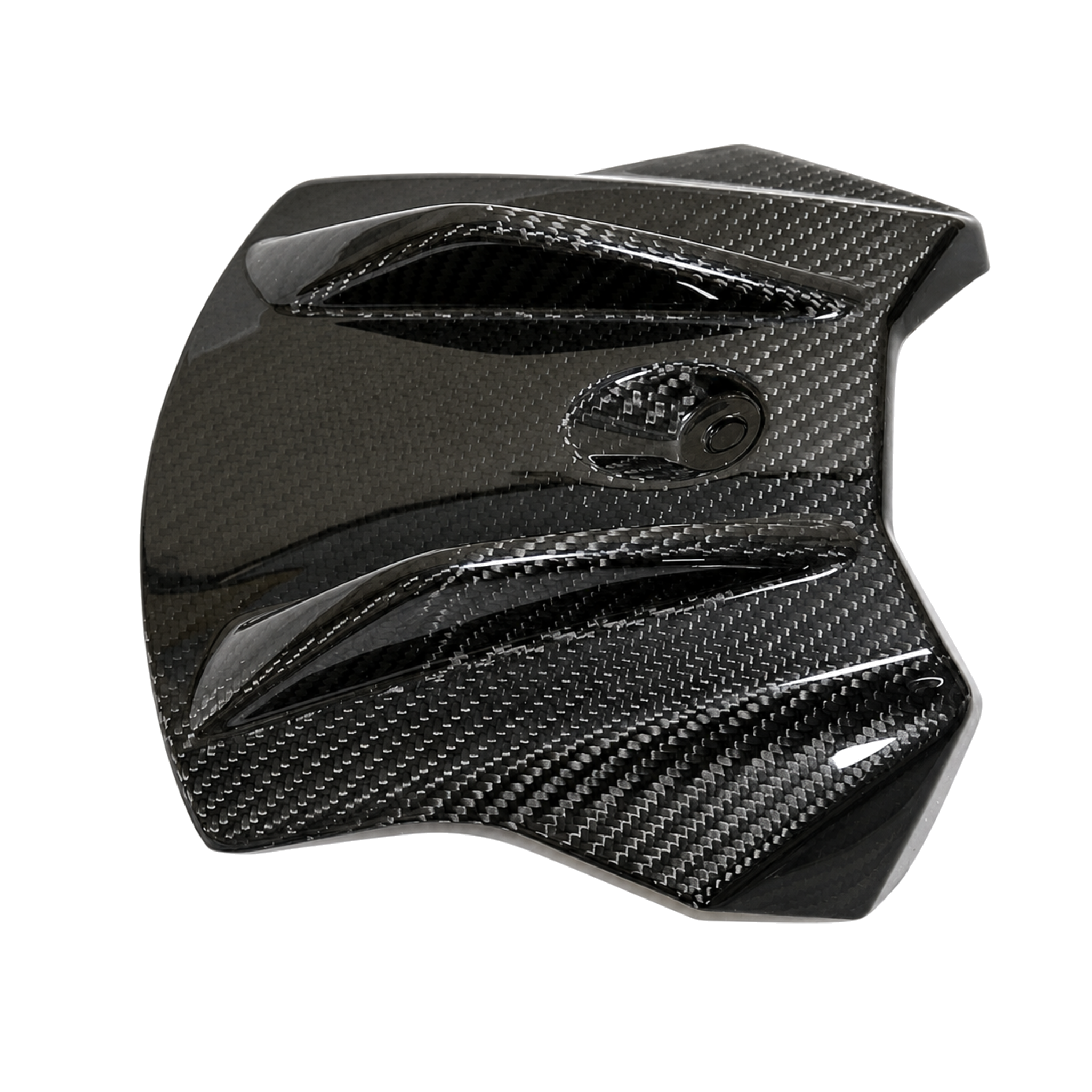 Aprilia GPR 250R 2021-2024 carbon fiber front fuel tank cover - view 3 | ZOOMVIBE MOTO