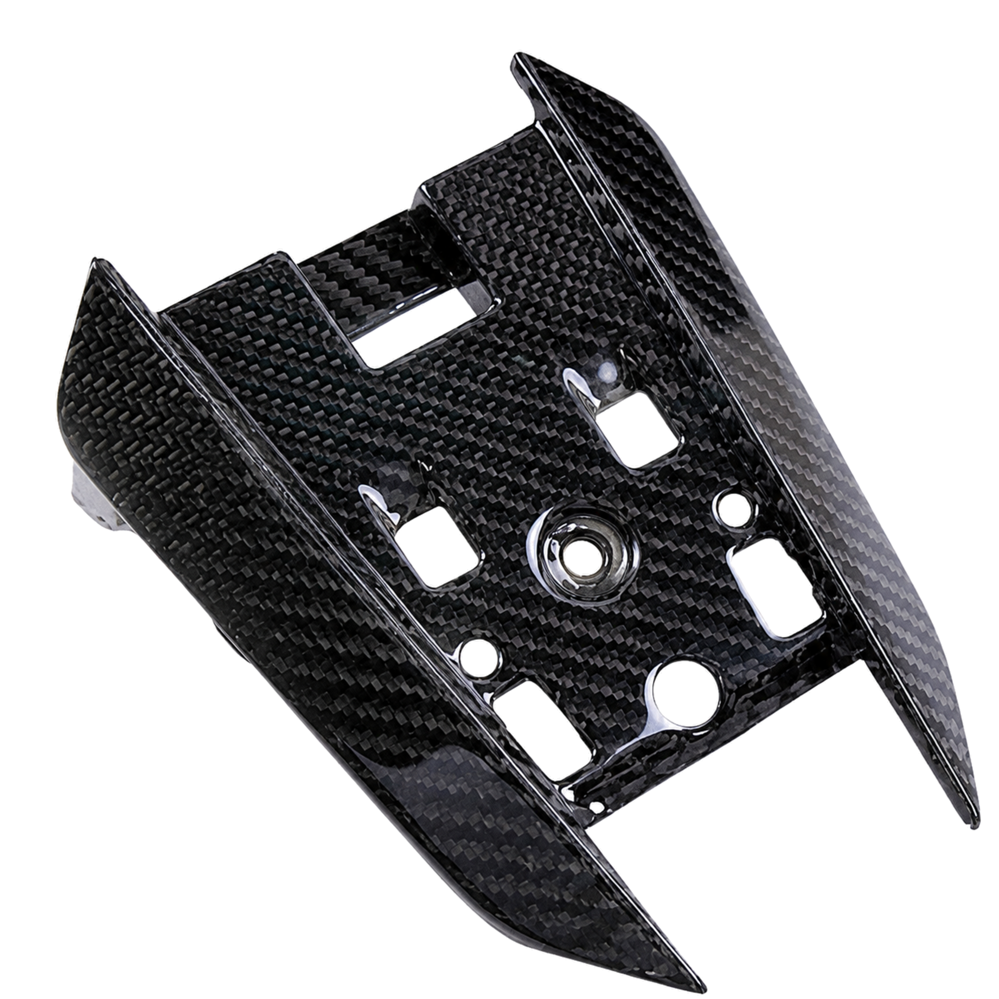 Aprilia RSV4 2021-2024 carbon fiber under-seat tail panel - view 2 | ZOOMVIBE MOTO