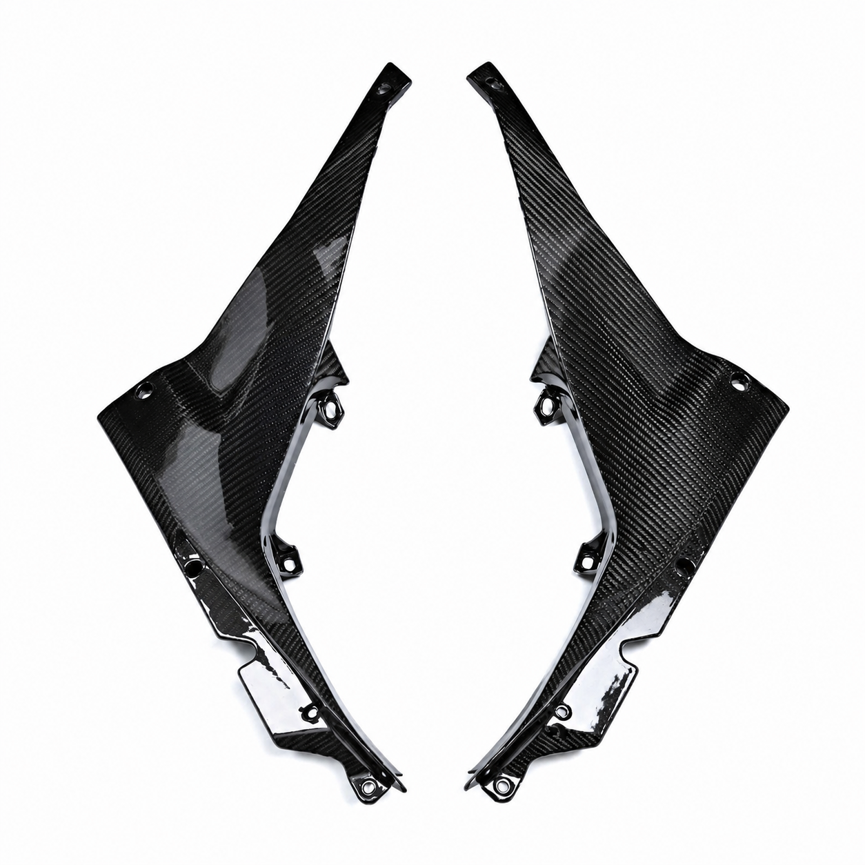 3K Dry Carbon Fiber Under-Seat Side Panels for Aprilia RS 457 (2024+) | View 4 | ZOOMVIBE