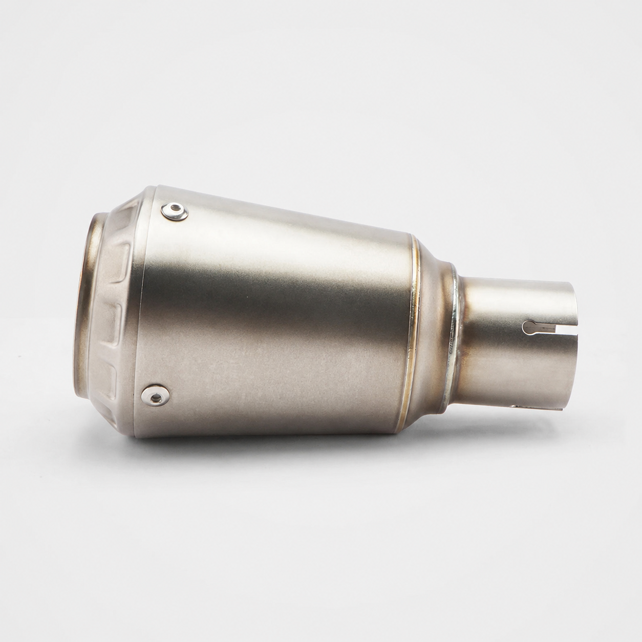 CFMOTO 450SR 2022-2025 stainless steel slip-on muffler side view