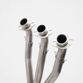 CFMOTO 675NK stainless steel exhaust header flange detail