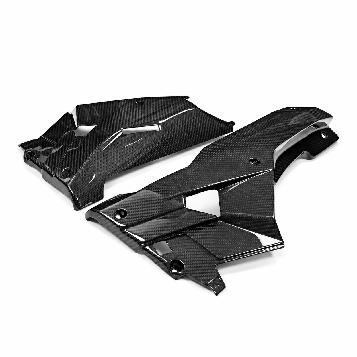 3K Dry Carbon Fiber Belly Pan Panels for Aprilia RS 457 (2024+) | View 1 | ZOOMVIBE