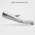 KTM 790 Duke stainless steel link pipe and muffler overview