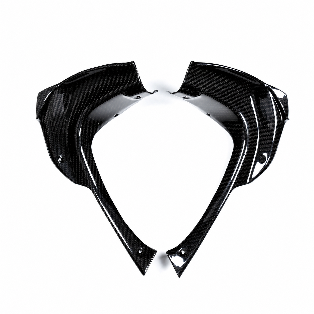 Carbon Fiber Dash Side Panels for Aprilia RSV4 (2021–2024) - View 1 | ZOOMVIBE MOTO