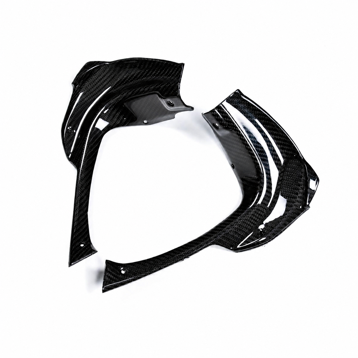 Carbon Fiber Dash Side Panels for Aprilia RSV4 (2021–2024) - View 2 | ZOOMVIBE MOTO