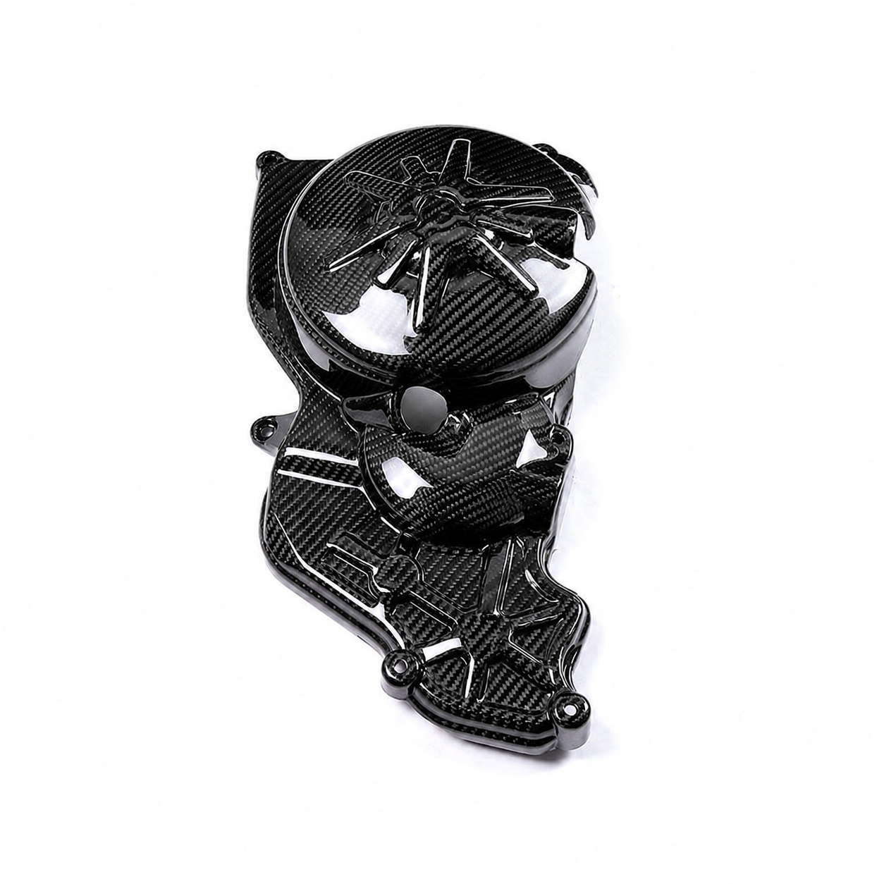 Carbon Fiber Engine Clutch Cover for Aprilia RSV4 (2021–2024) - View 3 | ZOOMVIBE MOTO