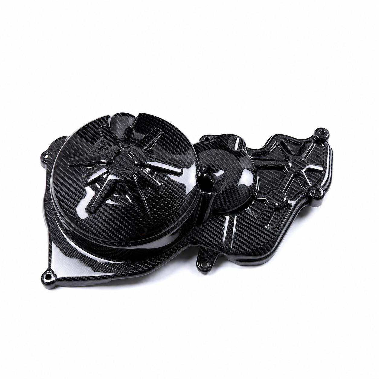 Carbon Fiber Engine Clutch Cover for Aprilia RSV4 (2021–2024) - View 4 | ZOOMVIBE MOTO