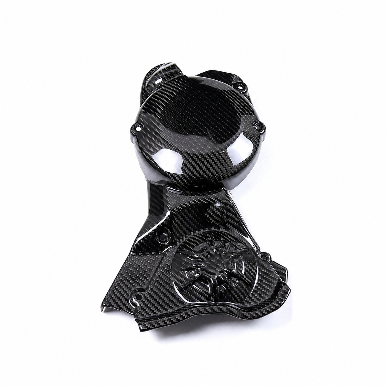 Carbon Fiber Sprocket Cover for Aprilia RSV4 (2021–2024) - View 4 | ZOOMVIBE MOTO
