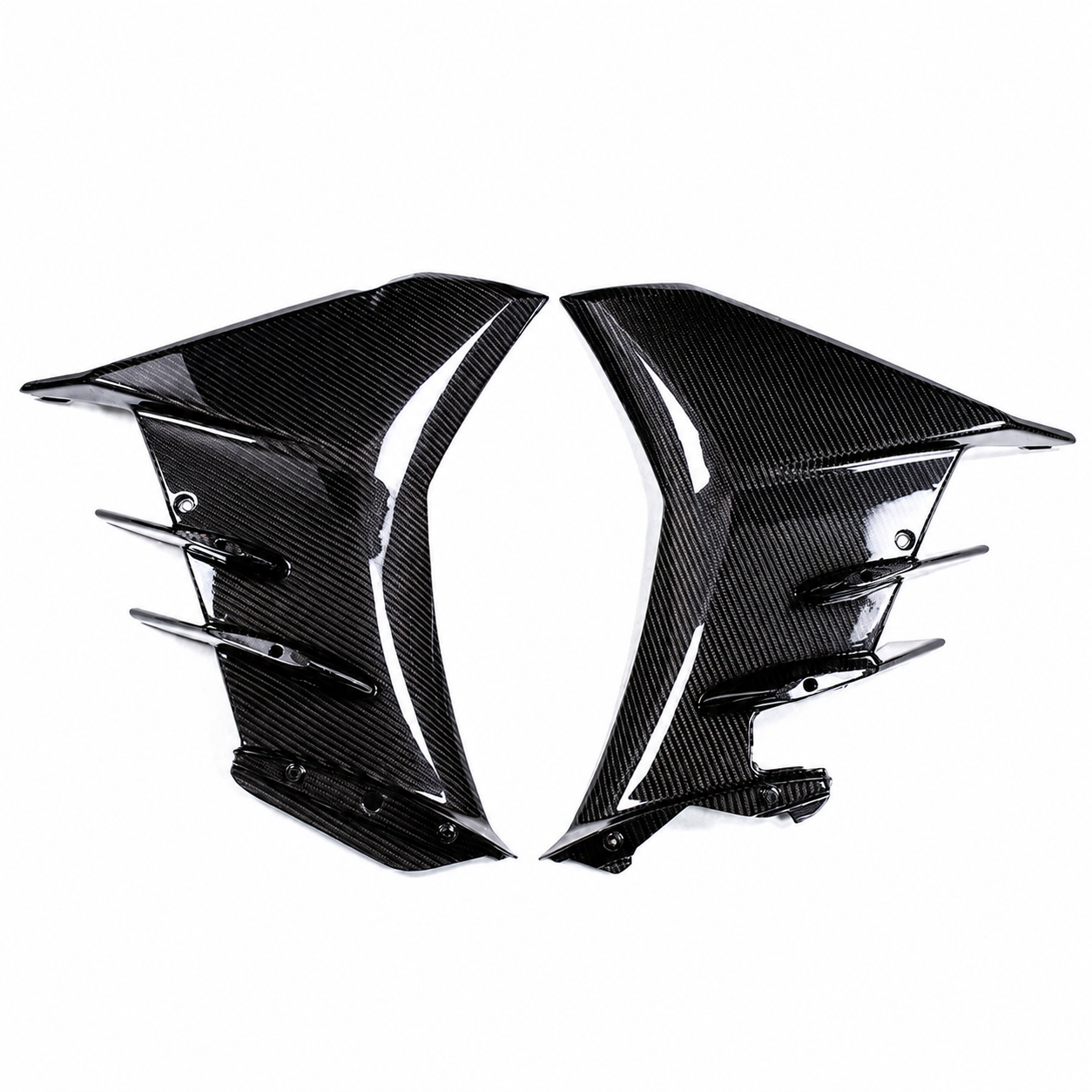 Carbon Fiber Front Frame Side Panels for Aprilia RSV4 (2021–2024) - View 1 | ZOOMVIBE MOTO
