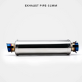 Universal 51mm stainless steel blue motorcycle muffler image 2