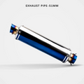Universal 51mm stainless steel blue motorcycle muffler image 6
