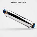 Universal 51mm stainless steel blue motorcycle muffler image 7