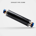 Universal 51mm stainless steel blue motorcycle muffler image 8