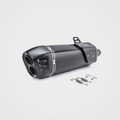 Universal 51mm black carbon-fiber muffler alternate view