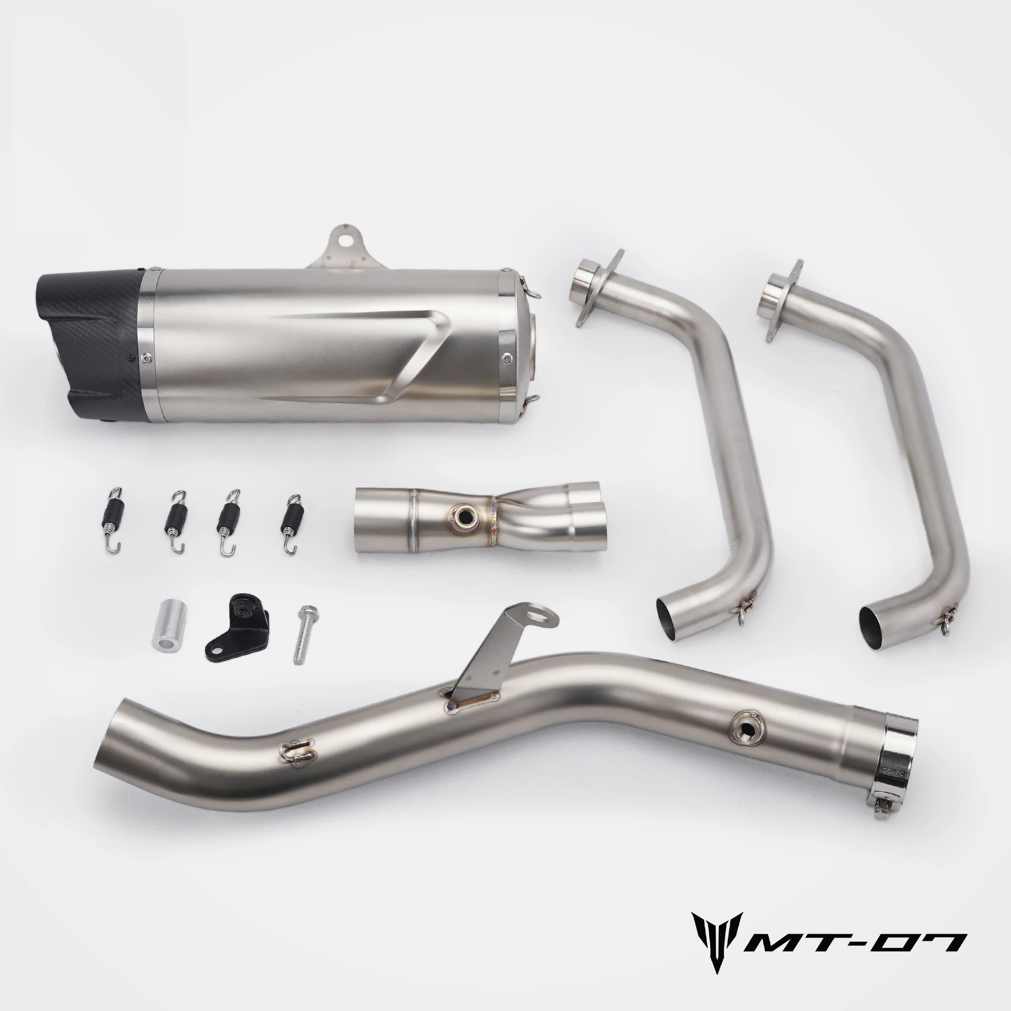 Yamaha MT-07 clean full exhaust system component set