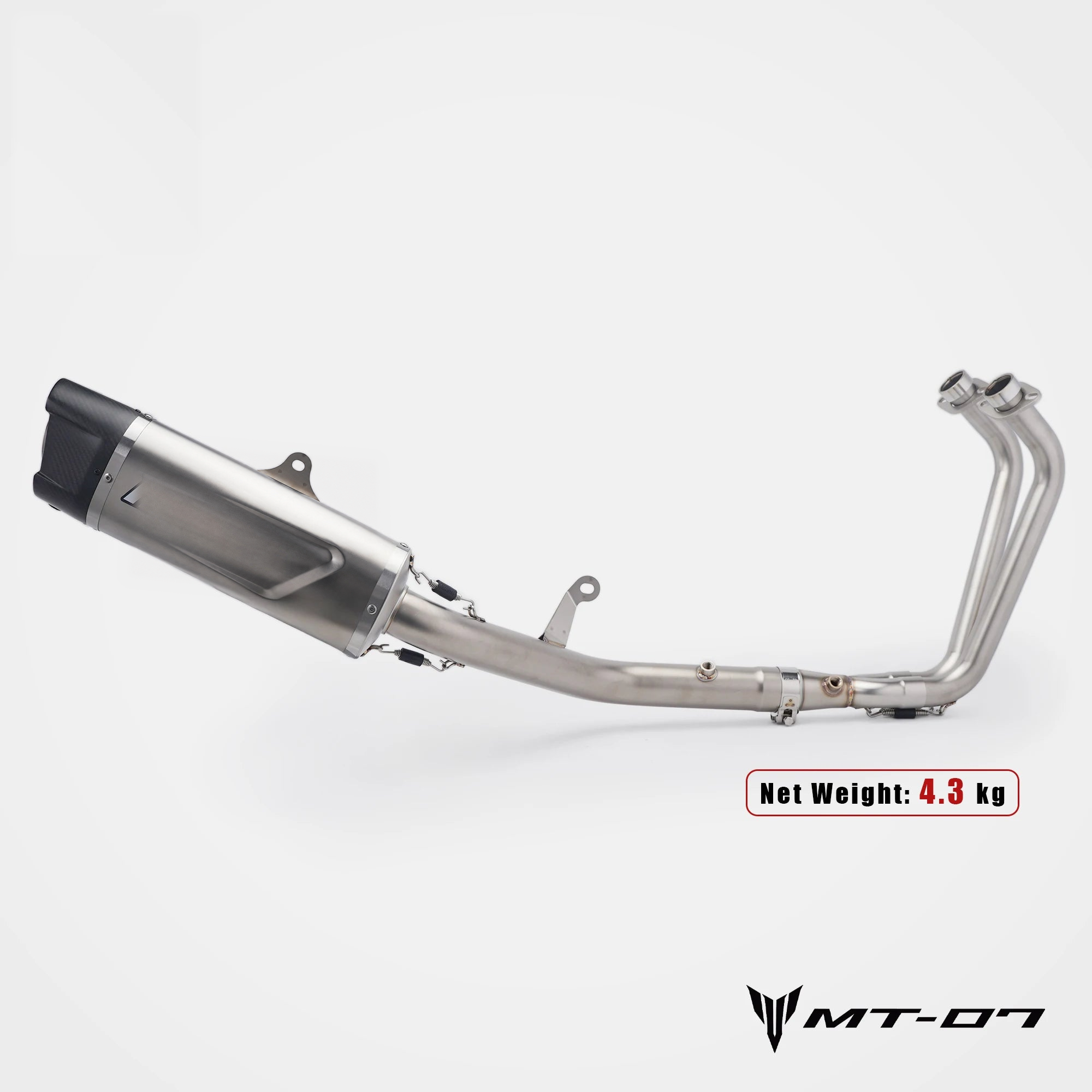 Yamaha MT-07 clean full exhaust system net weight 4.3 kg