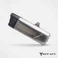 Yamaha MT-07 clean stainless steel muffler detail