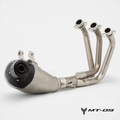 Yamaha MT-09 clean full exhaust system overview