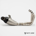 Yamaha MT-09 clean full exhaust system side view