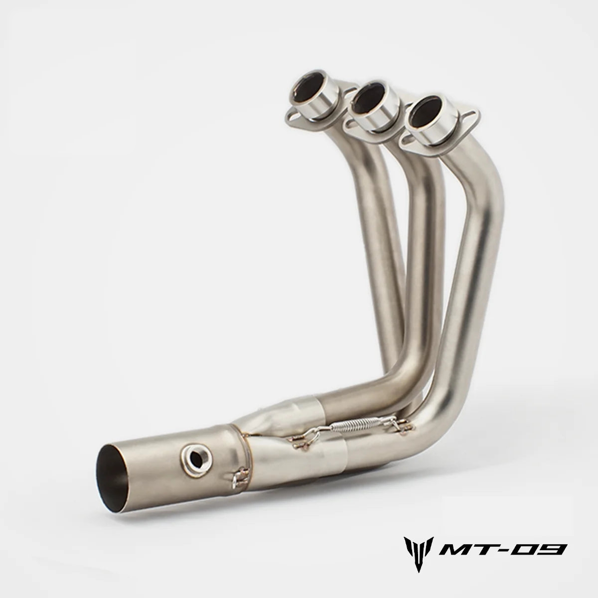 Yamaha MT-09 clean stainless steel exhaust headers
