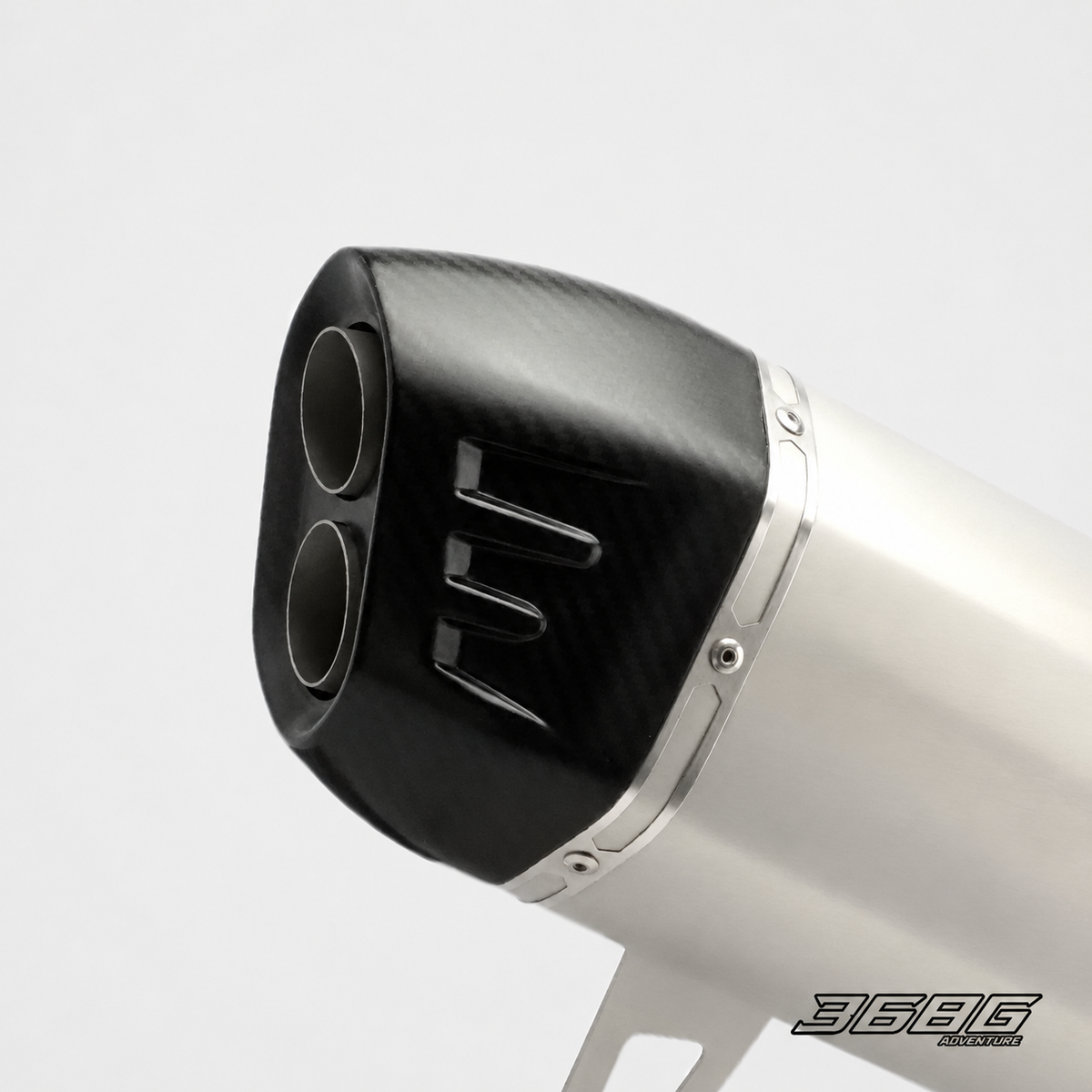 ZONTES 368G dual-outlet carbon end cap close-up