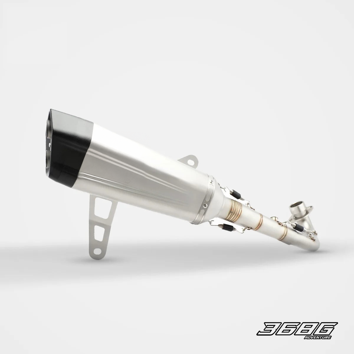 ZONTES 368G clean stainless steel slip-on exhaust product view