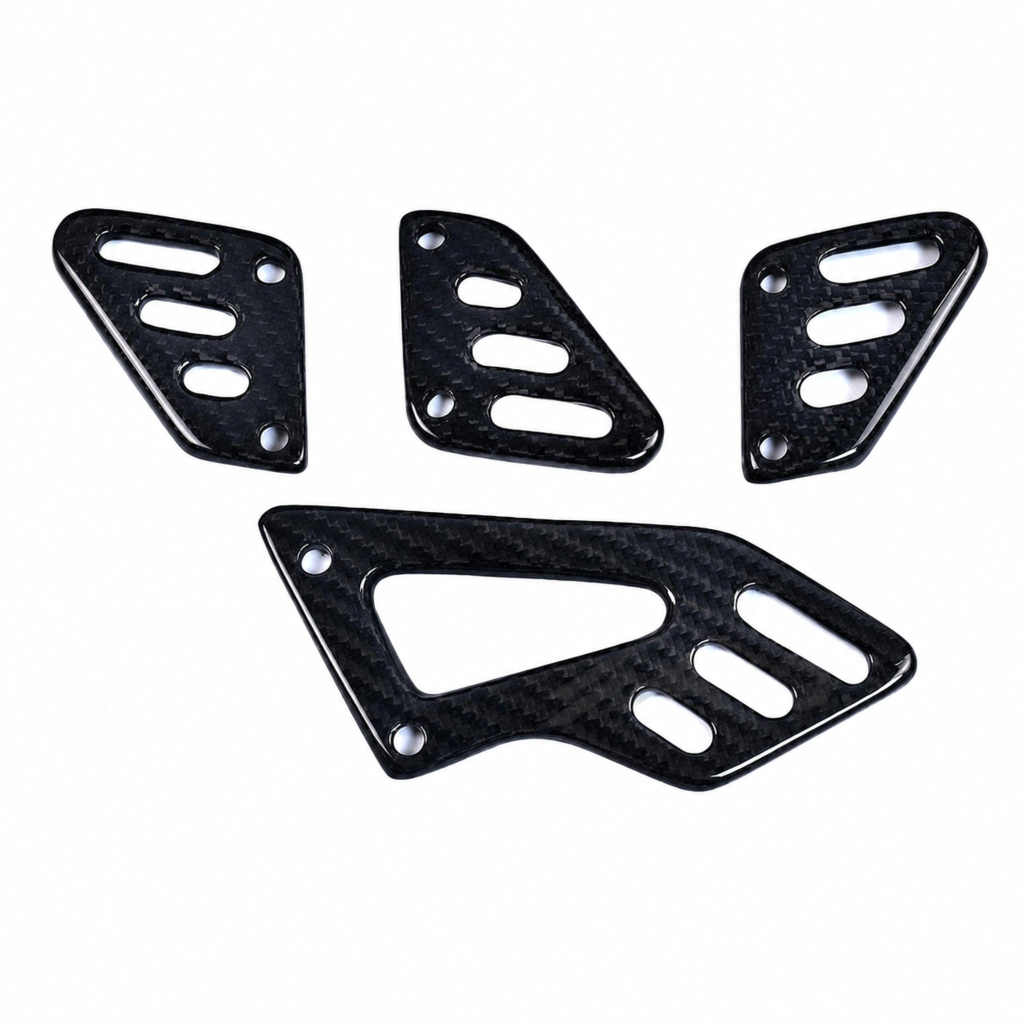 Carbon Fiber Heel Guard Plates for Aprilia RSV4 / Tuono V4 (2021+) | View 1 | ZOOMVIBE