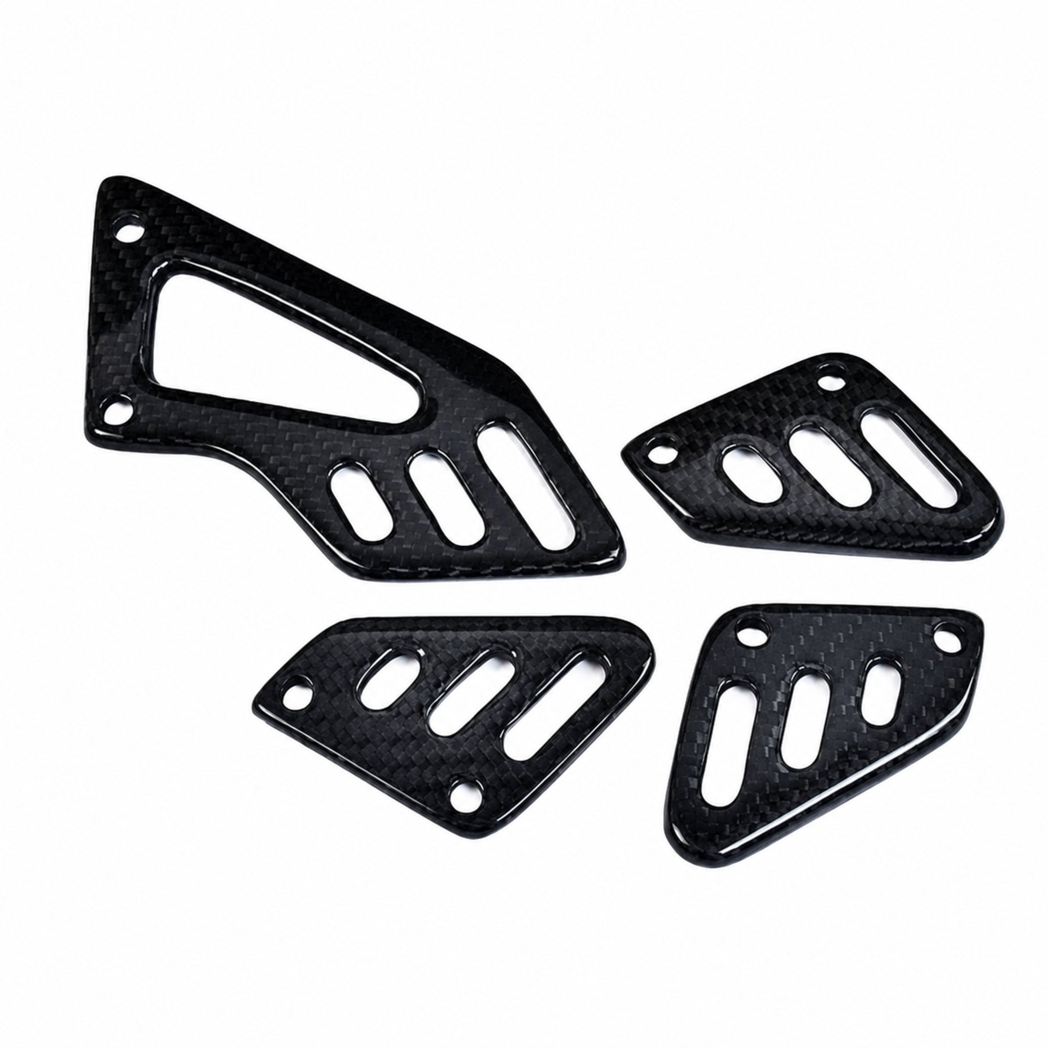 Carbon Fiber Heel Guard Plates for Aprilia RSV4 / Tuono V4 (2021+) | View 3 | ZOOMVIBE
