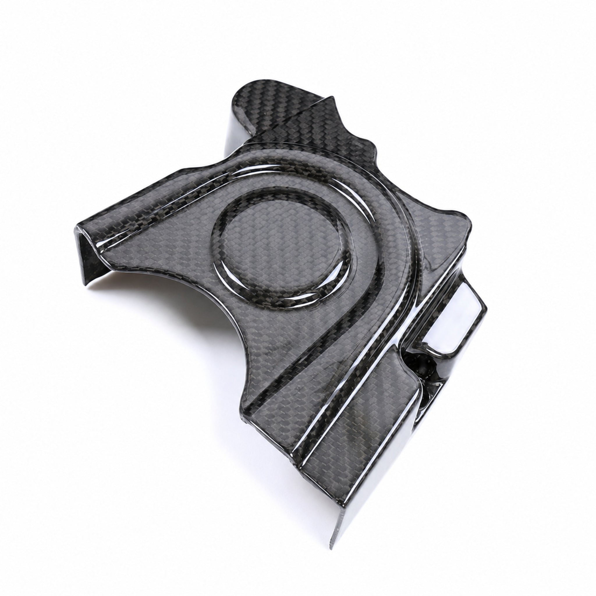 Carbon Fiber Sprocket Cover for Aprilia GPR 250R (2021–2023) | View 4 | ZOOMVIBE